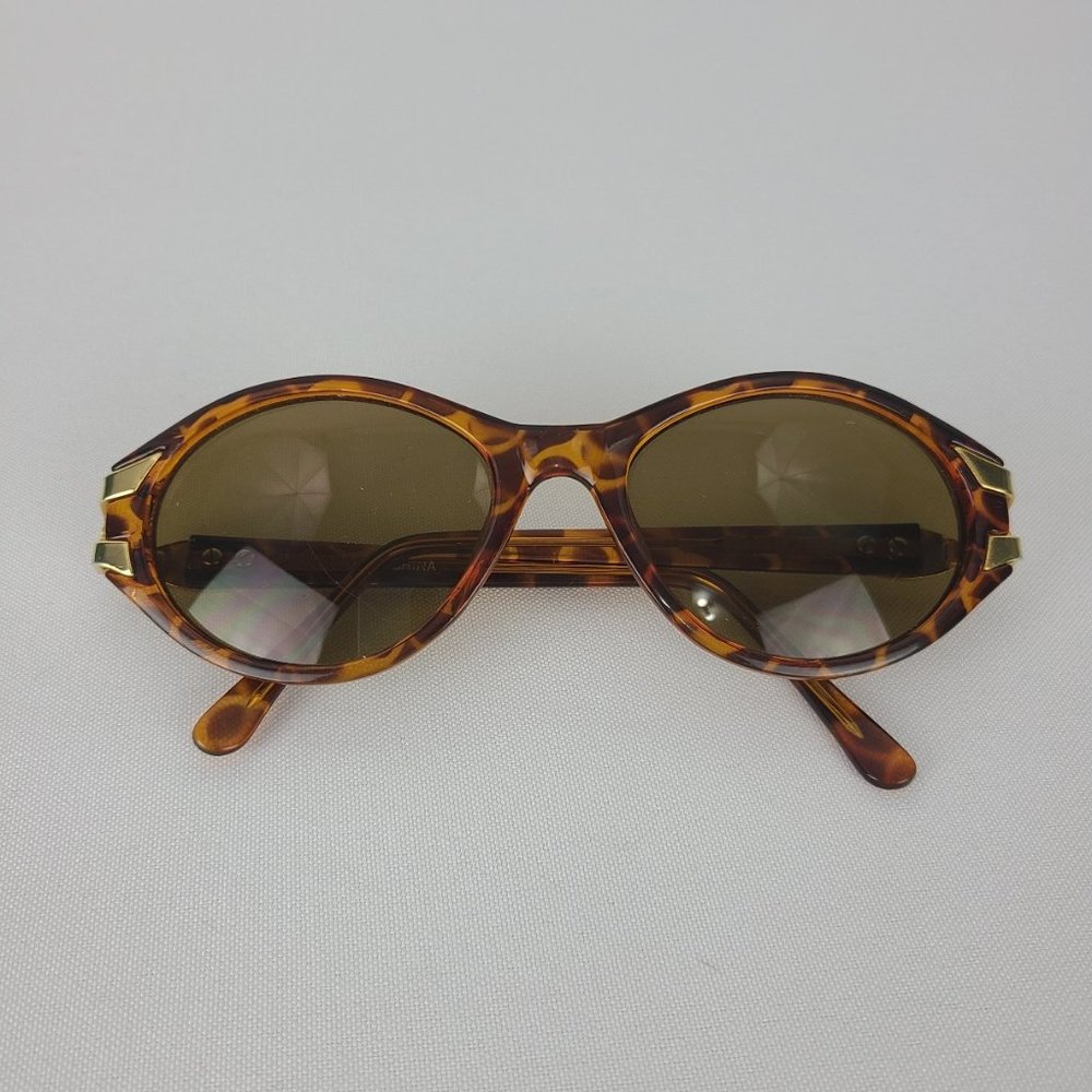 Tortoise Schell Gold Sunglasses - Picture 1 of 6